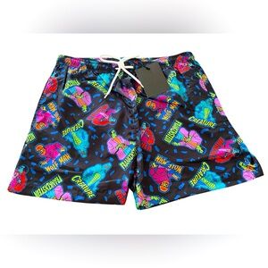 Universal Monsters Swim Shorts Trunks Dracula Frankenstein Creature Horror NWT